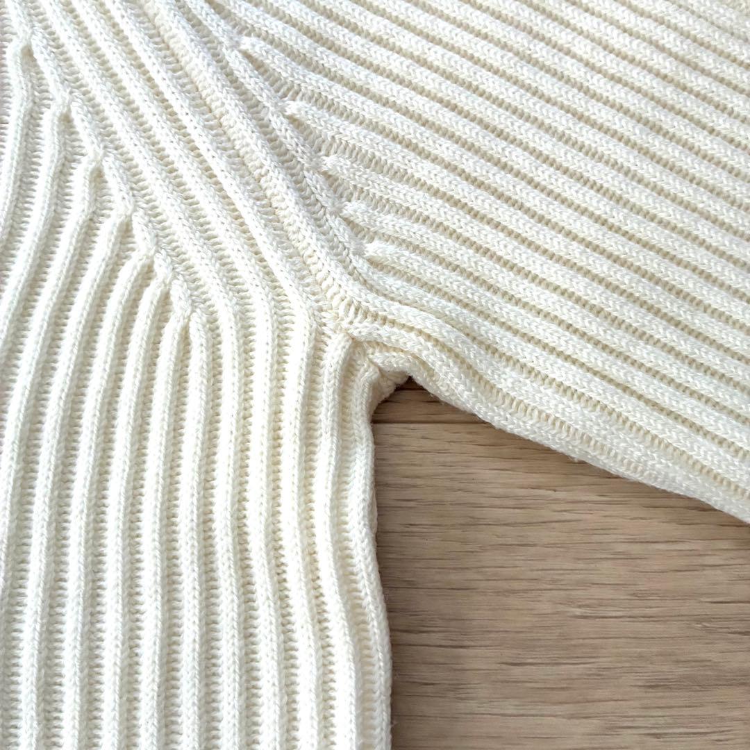 ZANONE／リブウールタートルネックニット／size 46