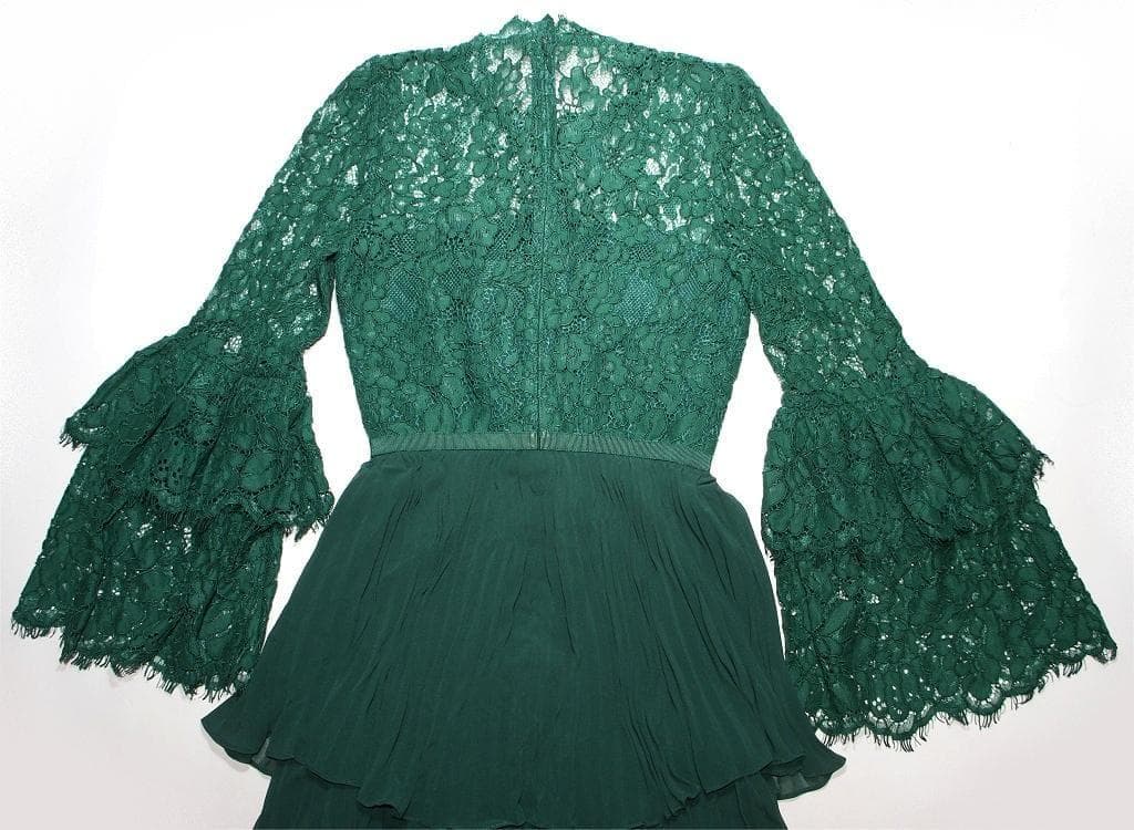 a*i様 セルフポートレイト ティアード ワンピース プリーツ レース UK4