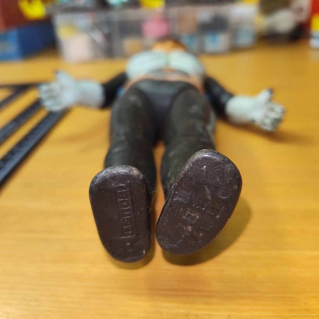 週休価格　旧バンダイ　面とれ　仮面ライダー1号　マスク無し　25センチ