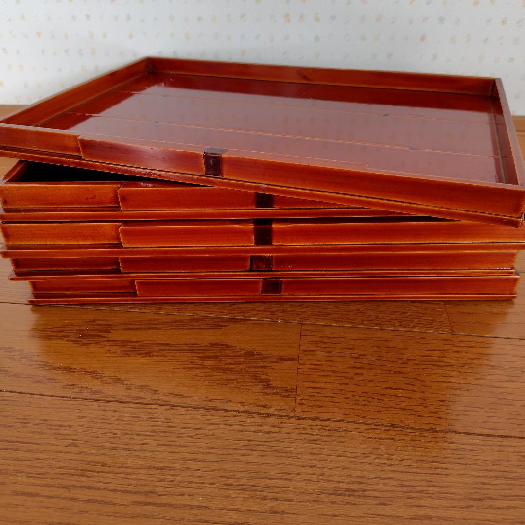 春慶塗　御膳盆　5枚セット