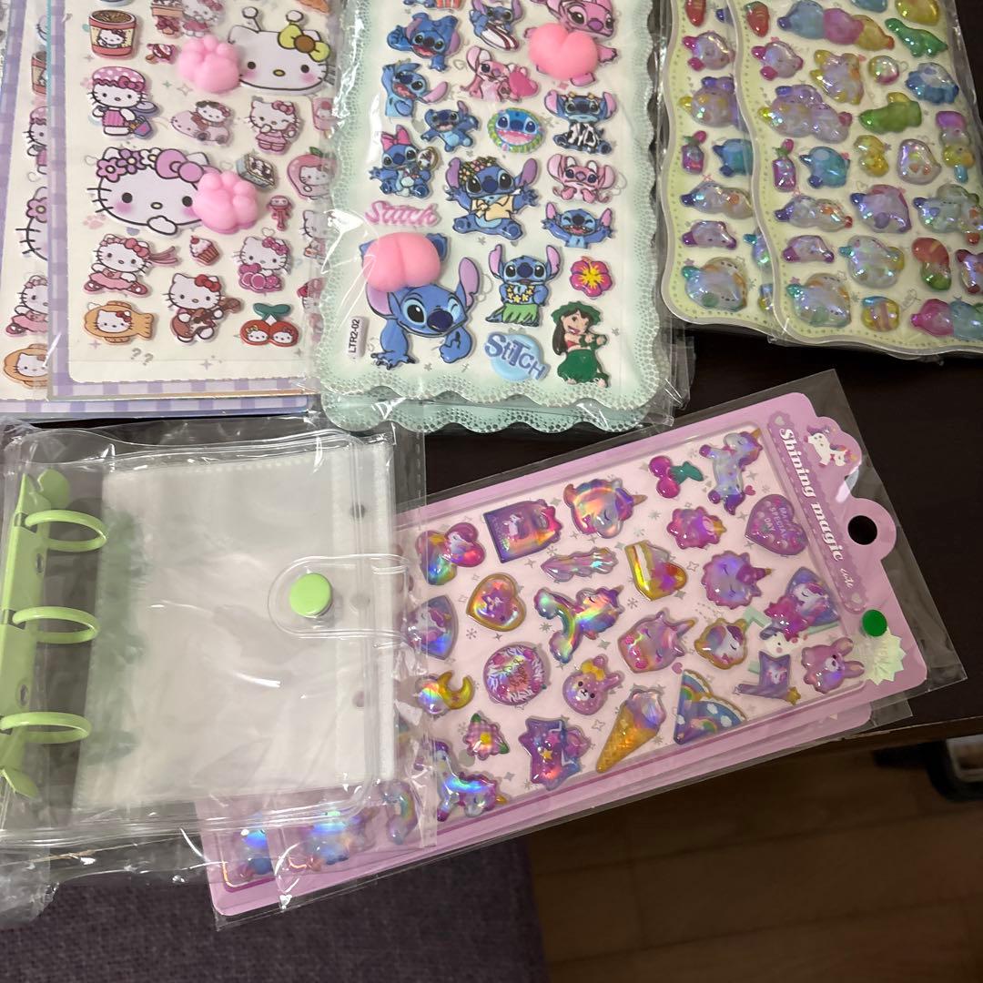 A7シール帳3冊35枚セット　3人分