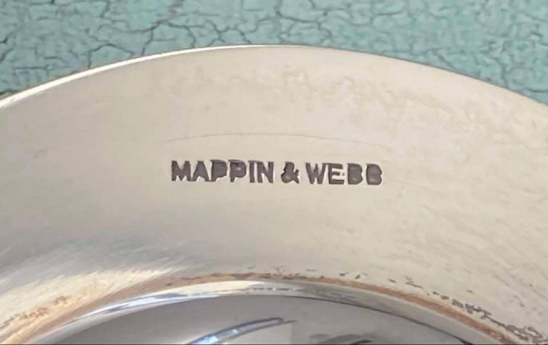 MAPPIN & WEBB 1963年製 純銀 アンティーク ティーパック置き
