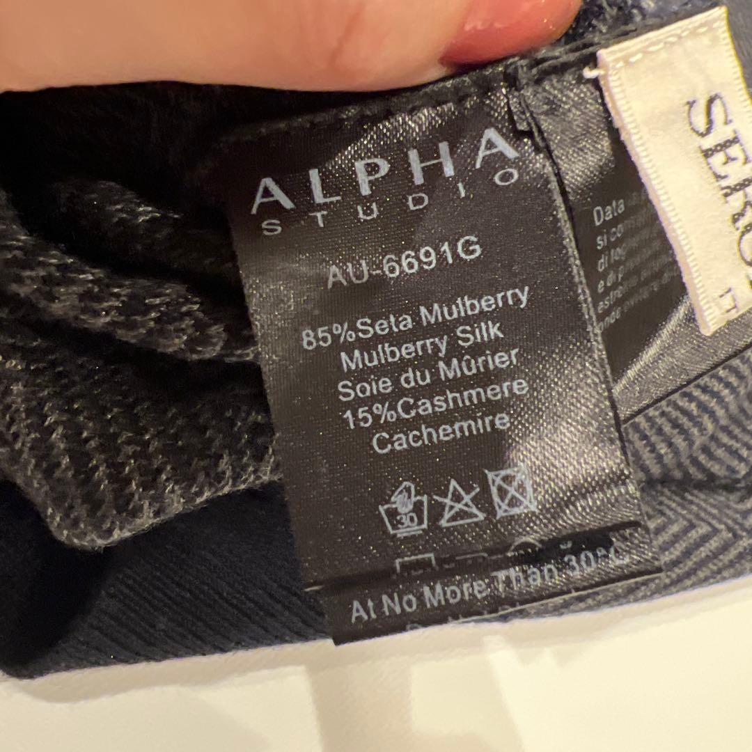 【近日削除】Sergio Olmi カシミア＆シルク　ハイネックセーター