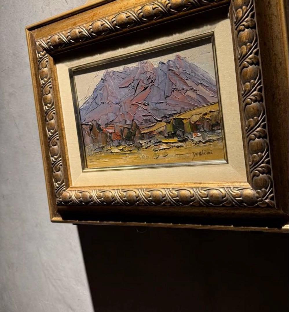 厚塗り肉筆油彩画　直筆サインあり