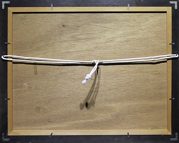 平野遼【セシンブラの海岸で】 水彩 4号