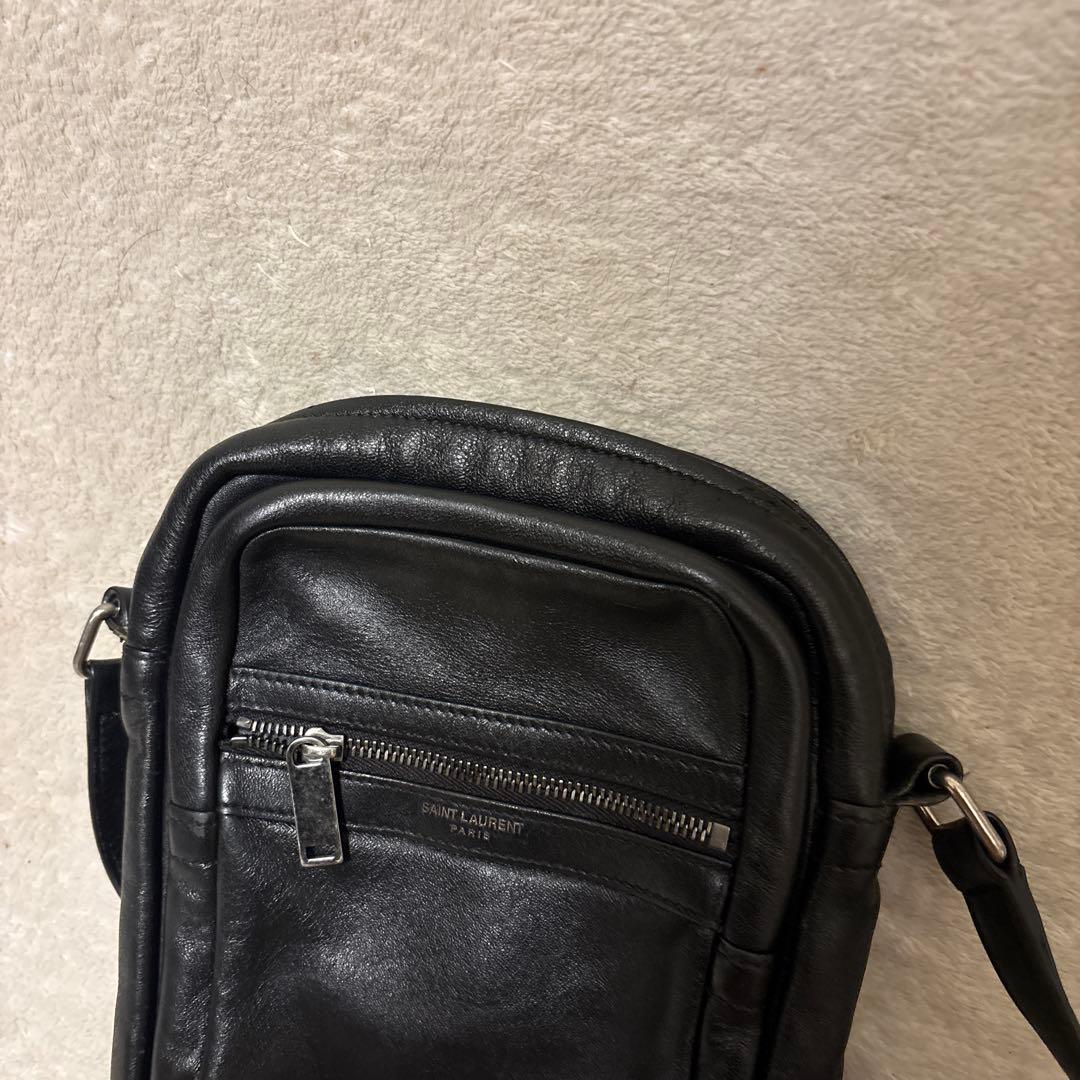 saint laurent paris city shoulder bag 黒