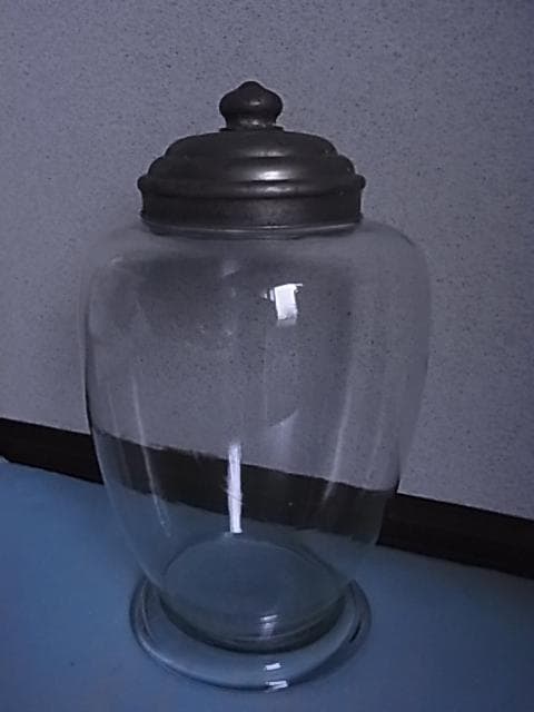 和ガラス　ナツメ型　地球瓶　ガラス瓶　駄菓子屋　菓子瓶　戦前　大正　昭和レトロ