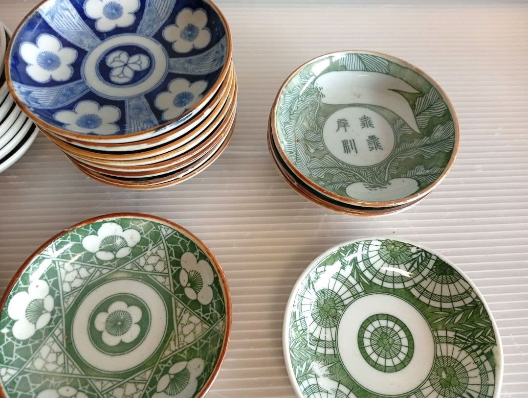 【専用】印判皿 明治～大正 縁起物 骨董皿 アンティーク まとめて 26枚