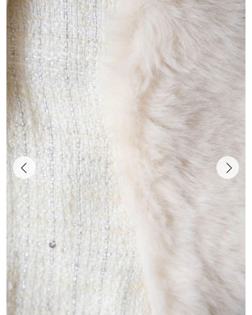 新品タグ付き Randy 2wayカービーツイードワンピース ホワイト M