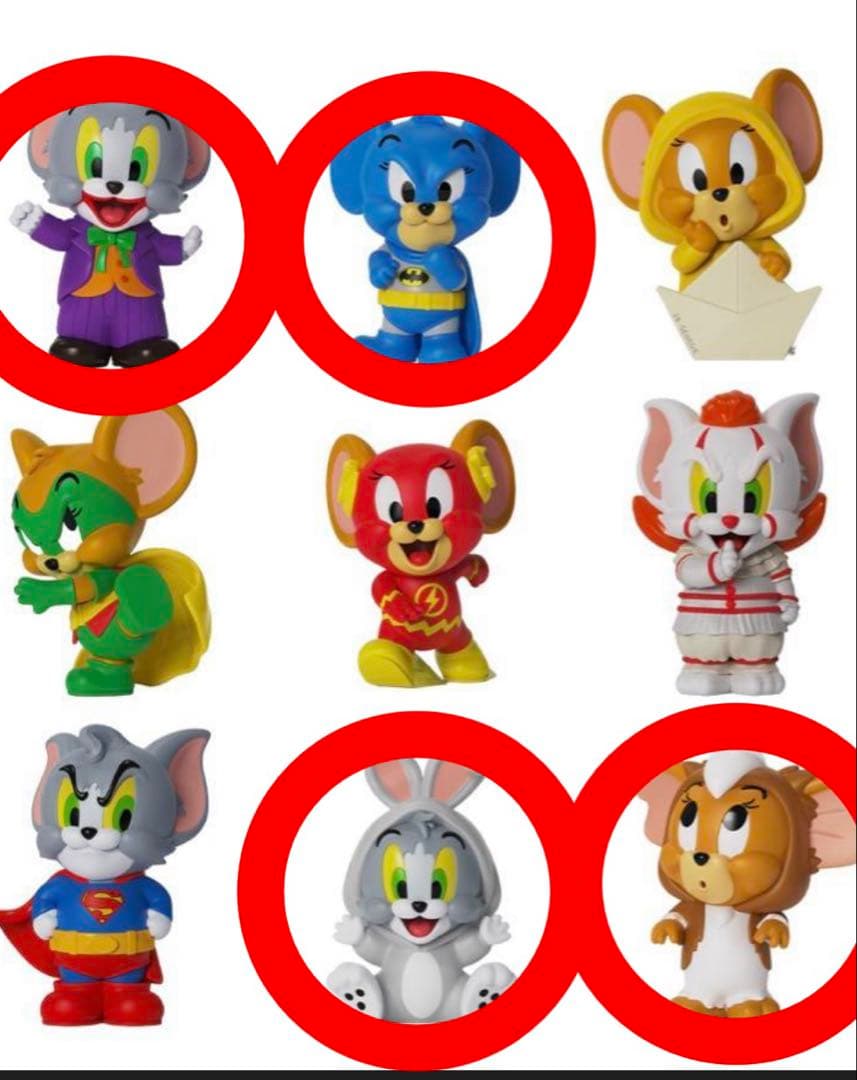 トムとジェリー、アメコミ、フィギュア、4体セット