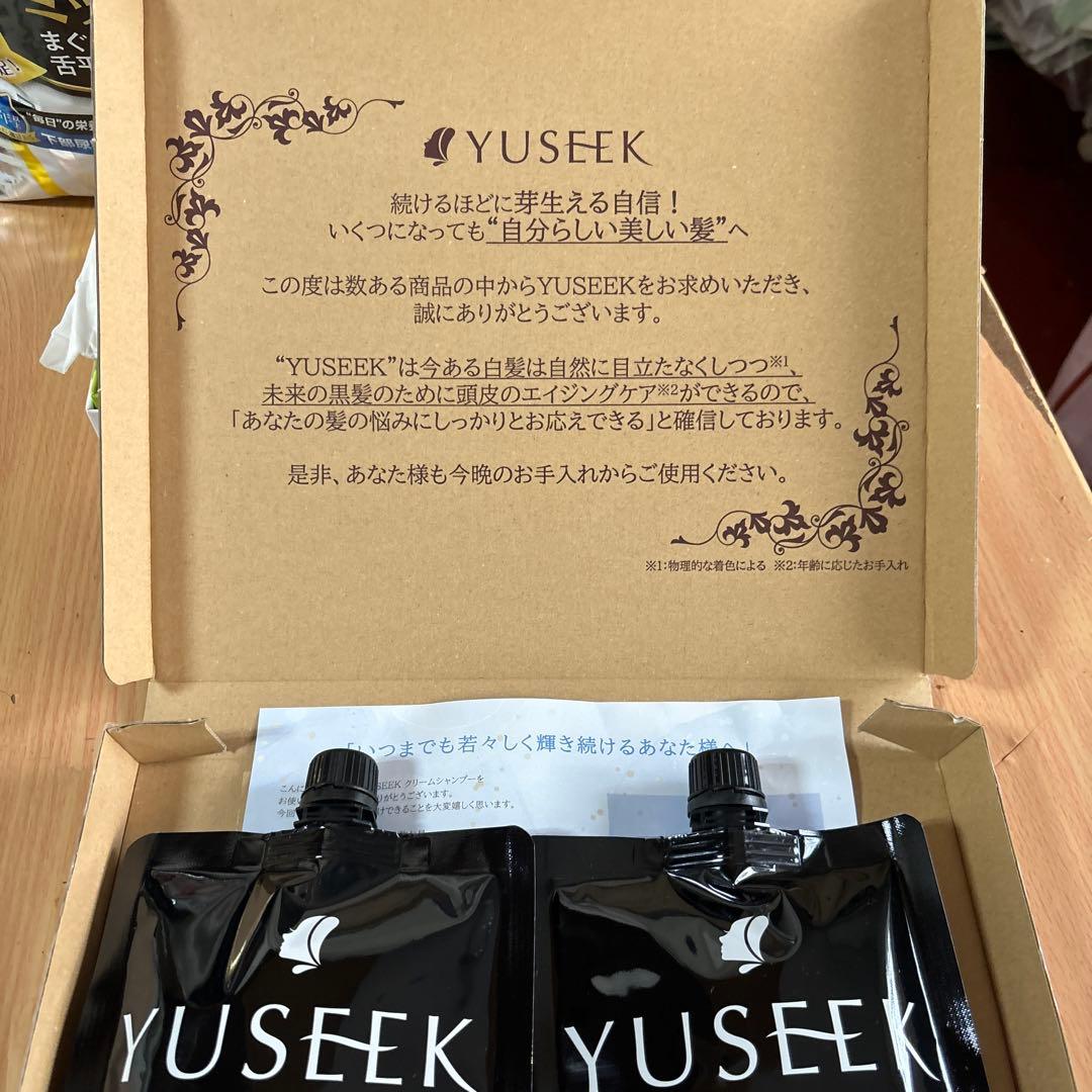 YUSEEK クリームシャンプー ブラック350g 2個セット