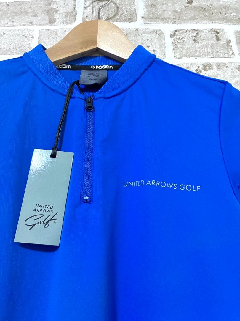 【新品】ユナイテッドアローズ ゴルフ レディース 半袖 ジップシャツ Mサイズ