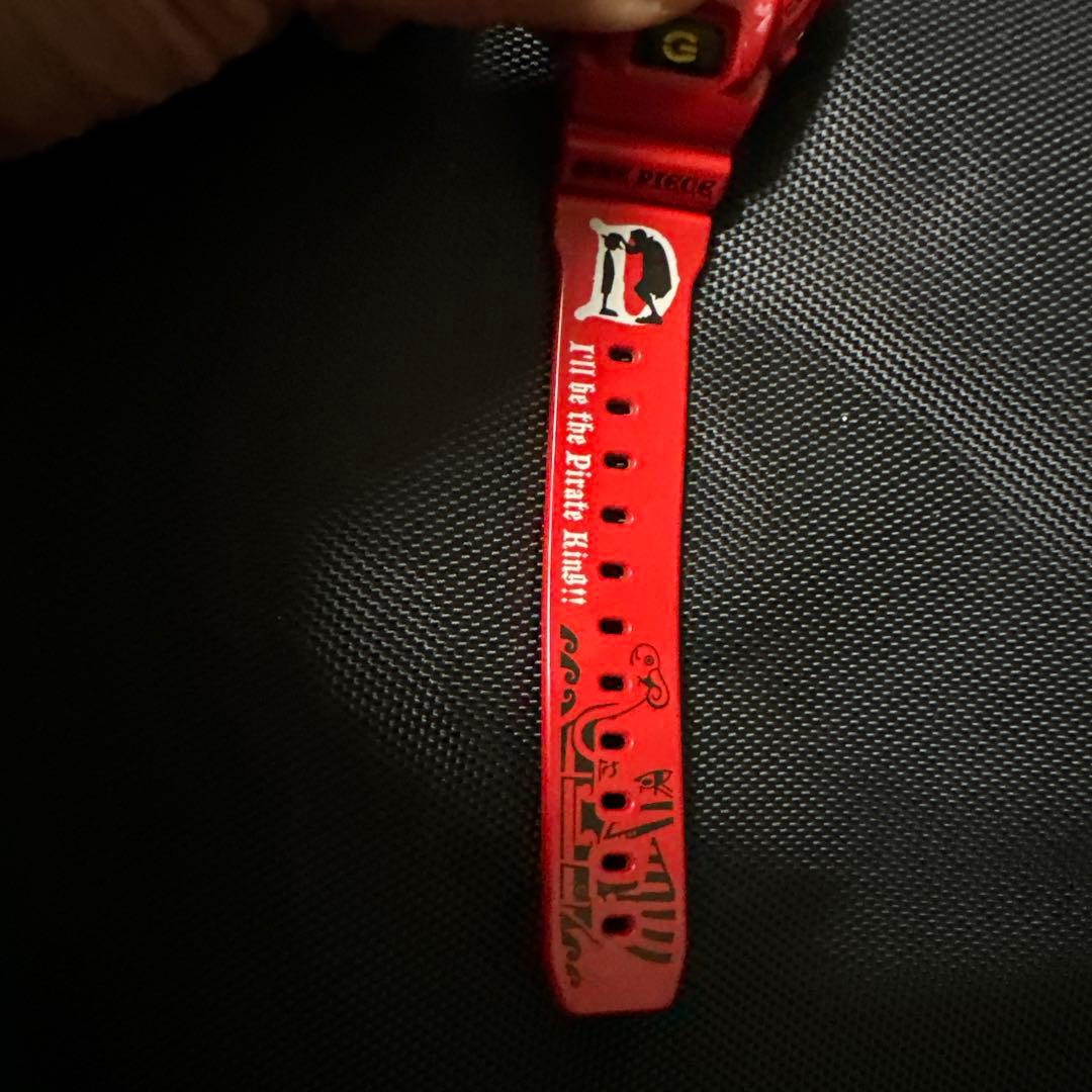 ワンピース　G-SHOCK DW-6900 ルフィデザイン レッド