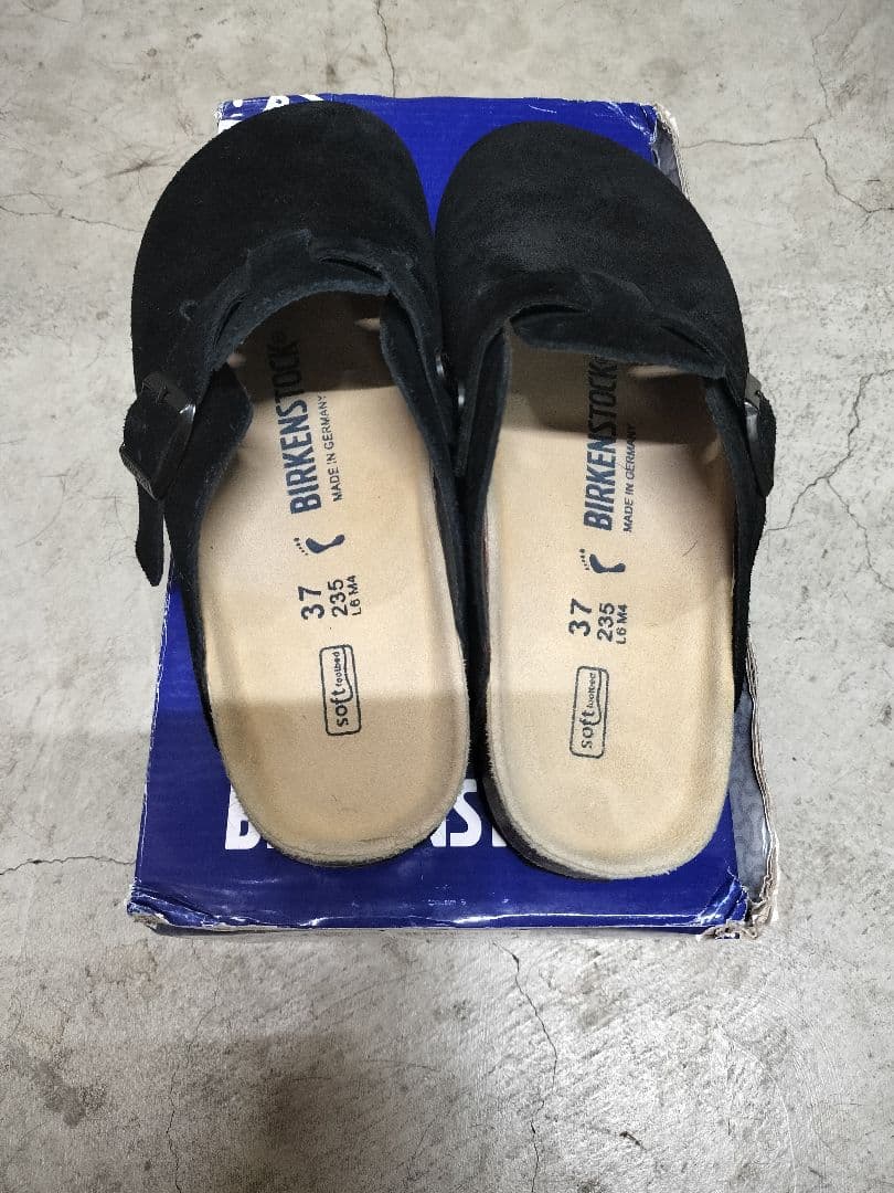 BIRKENSTOCK BLACK　Boston ボストン サンダル 37