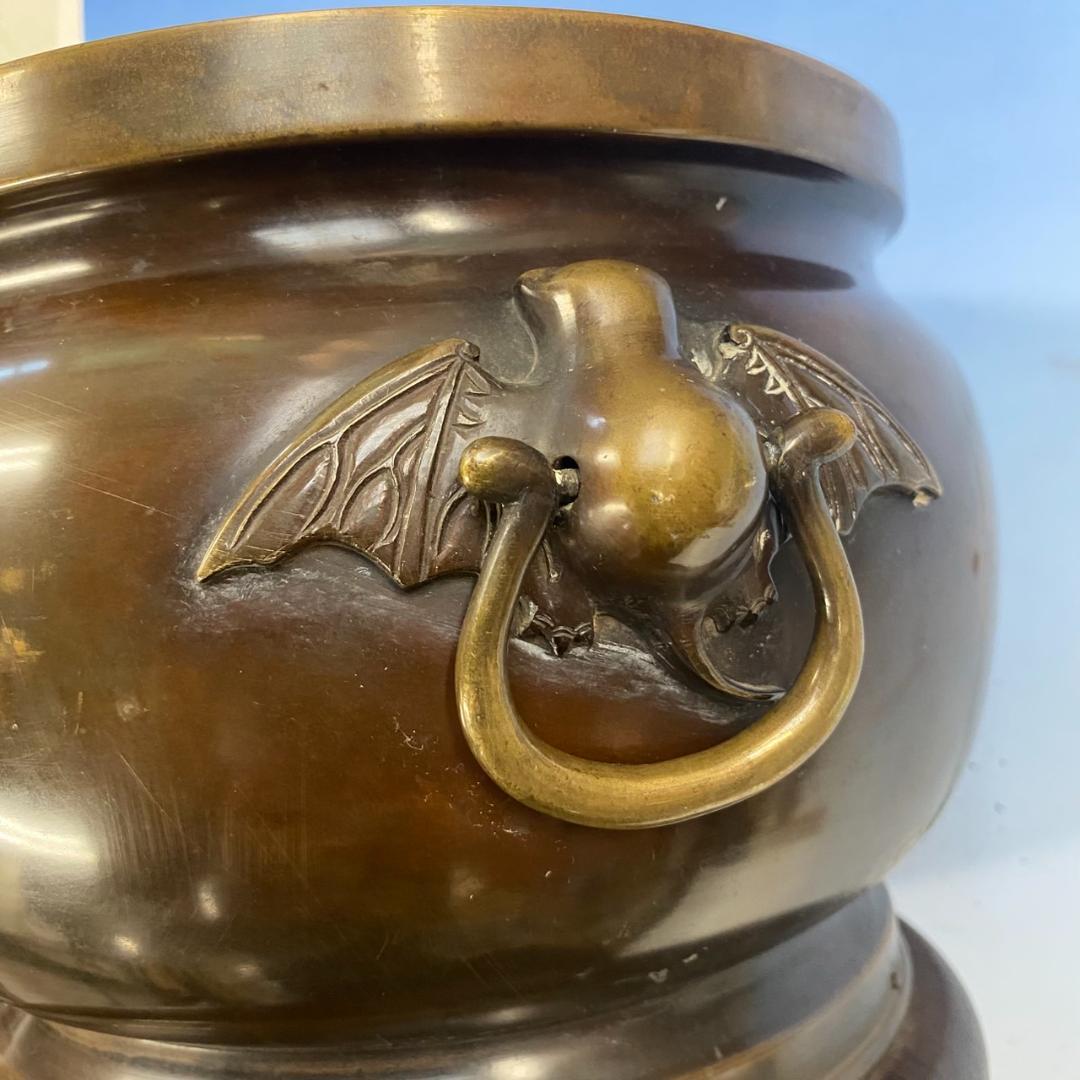 唐金製（宣徳銅） 金谷五郎三郎 火鉢 箱付き★直接引取り16000円