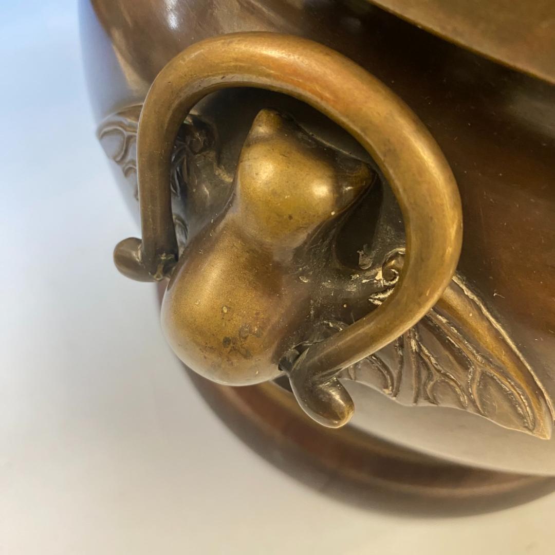 唐金製（宣徳銅） 金谷五郎三郎 火鉢 箱付き★直接引取り16000円