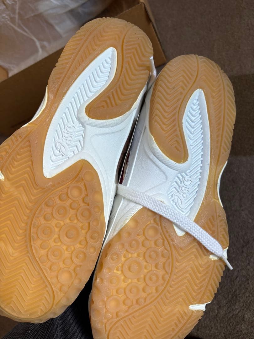 asics バレーボールシューズ TVR143 ホワイト/レッド24cm