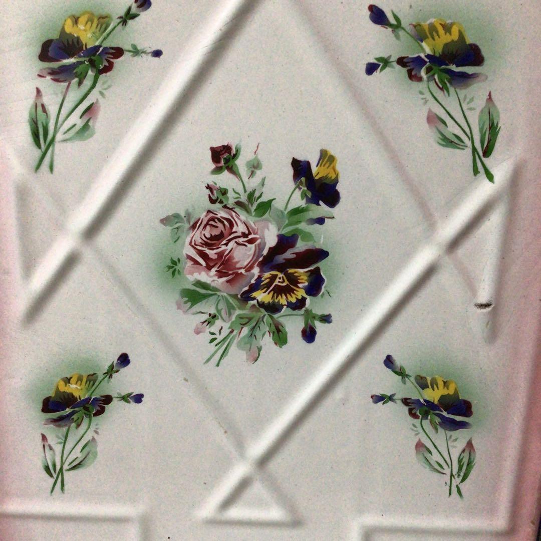 アンティークホーローレードルラック　JAPY ピンク