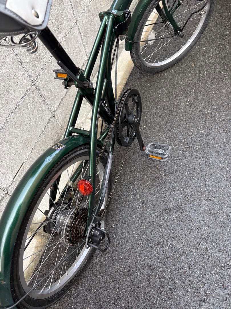 折りたたみ自転車　カーキ