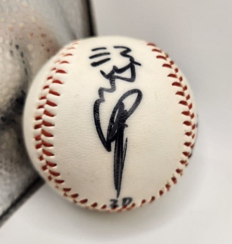 読売ジャイアンツ レジェンドサイン入りボール（王・長嶋・江川・西本聖)観賞用