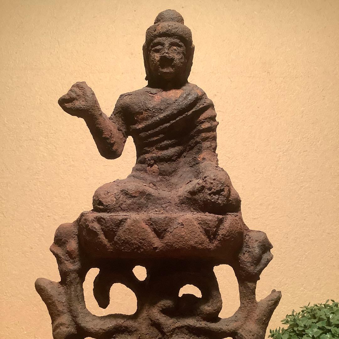 朝鮮・高麗仏「釋迦摩尼像古鉄仏」朝鮮三国・高句麗・百済・新羅・古鉄発掘仏