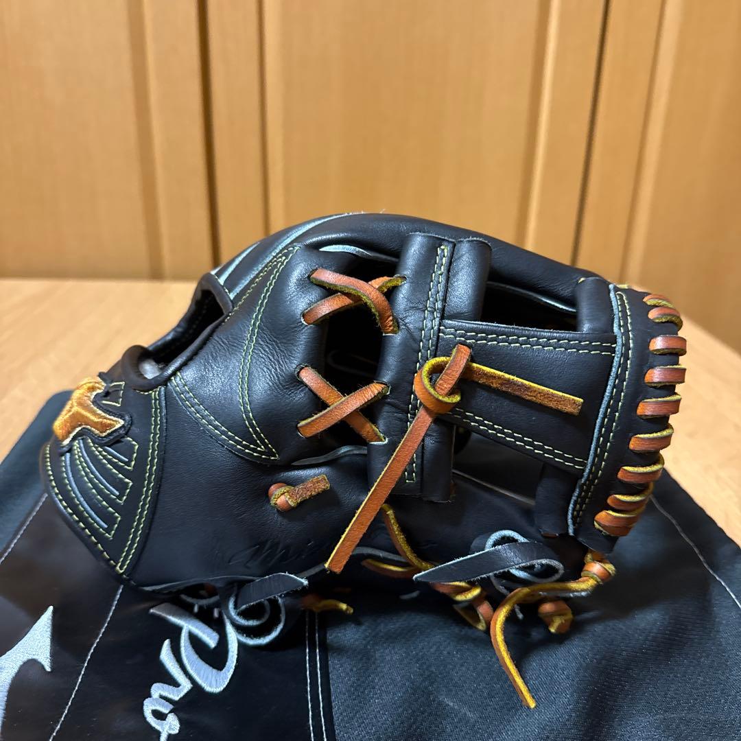 ミズノプロ　軟式グローブ 右投げ用 黒