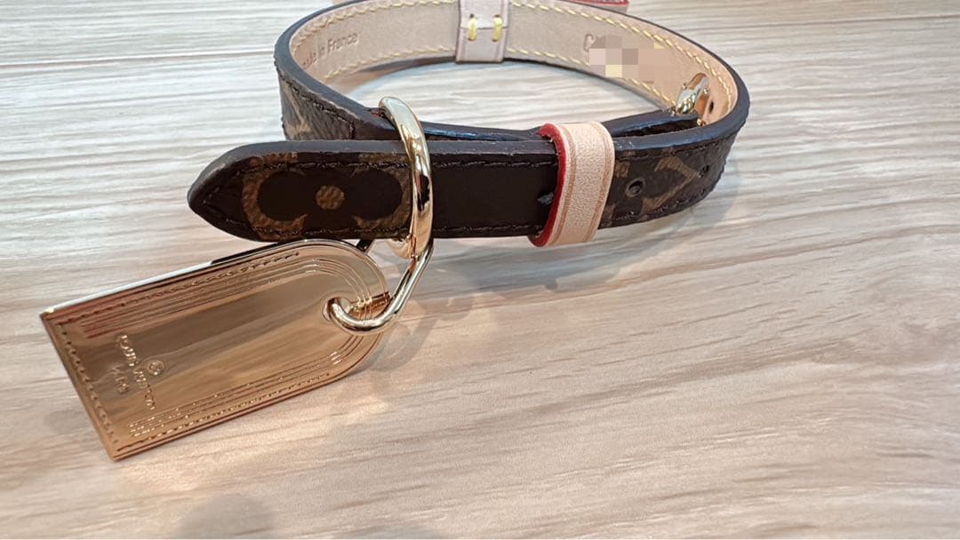 ルイヴィトン　リボン首輪