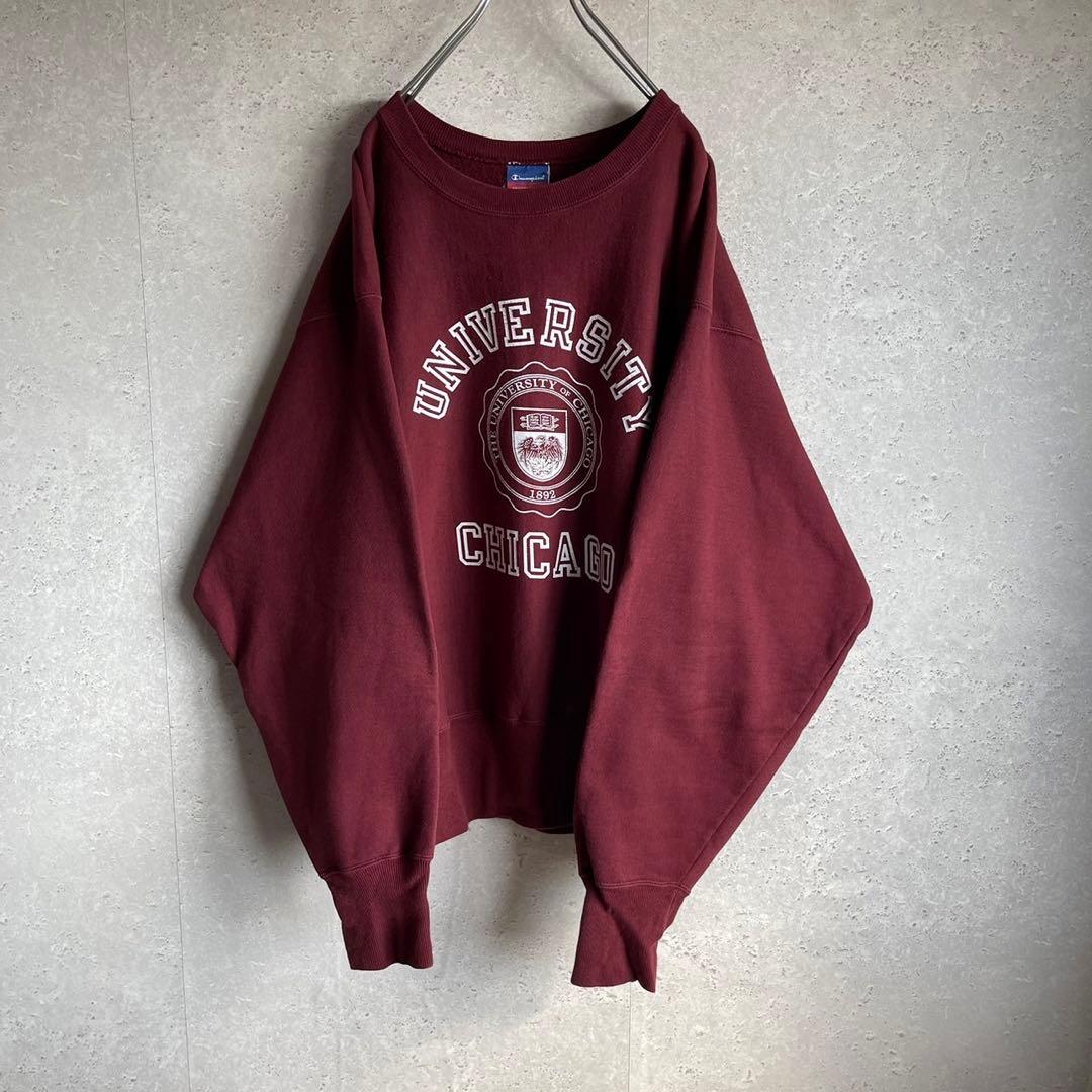 チャンピオン リバースウィーブ スウェットトレーナー カレッジロゴ シカゴ大学