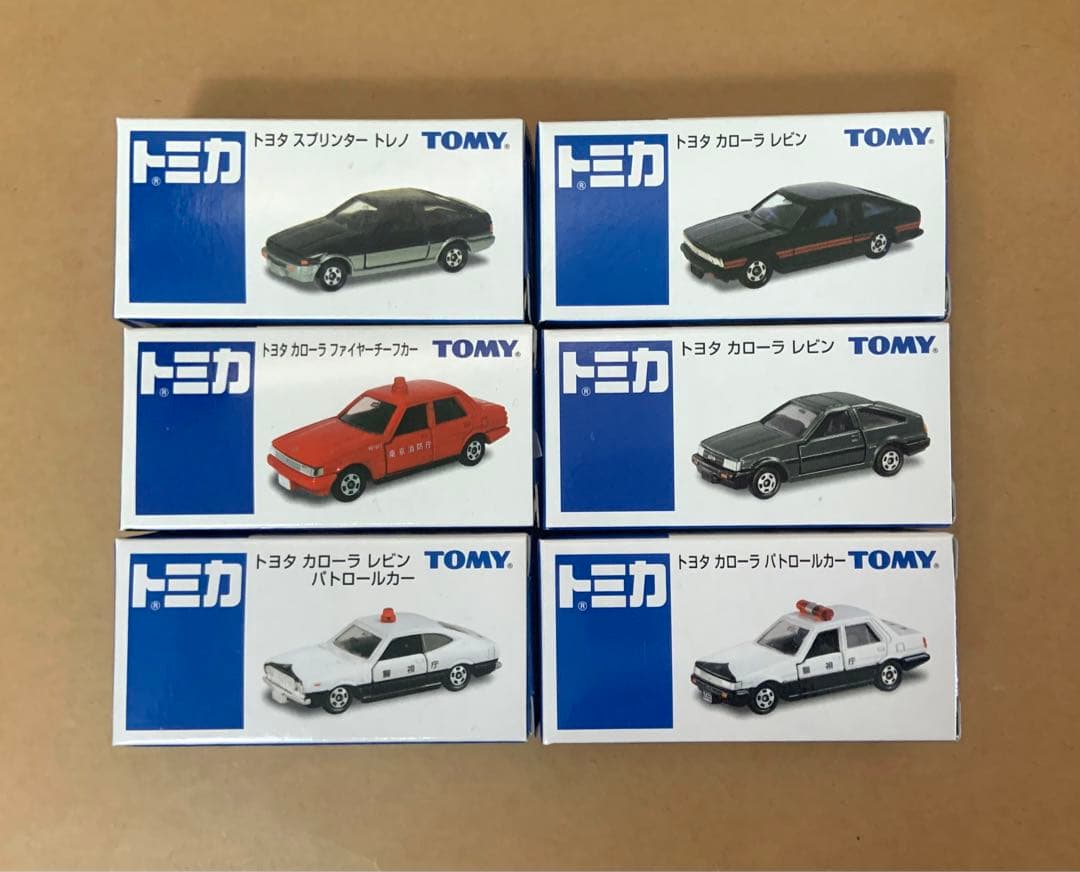 トミカ　イオンカローラシリーズ　6点セット