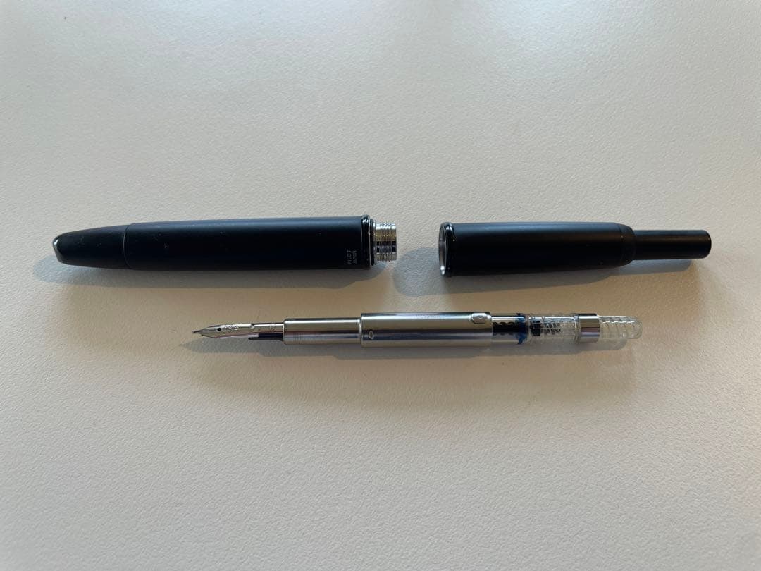 パイロット　キャップレス　マットブラック　F