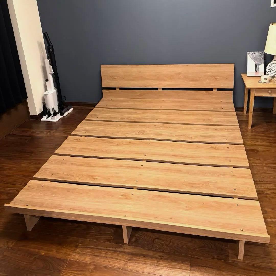 ✴︎美品✴︎ロウヤ （LOWYA）ベッドフレーム ダブル