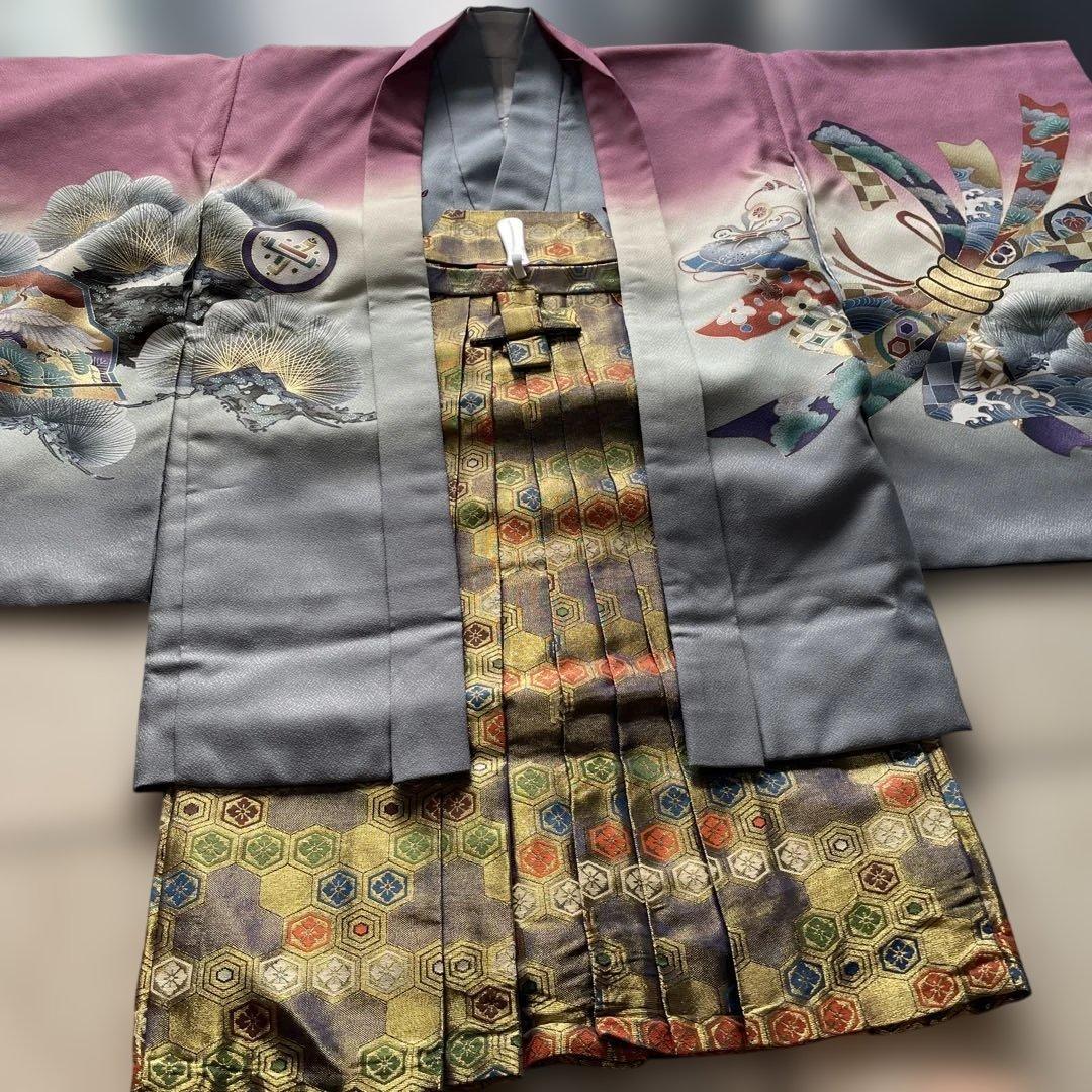 ５歳 男の子　着物　袴　羽織り　小物セット