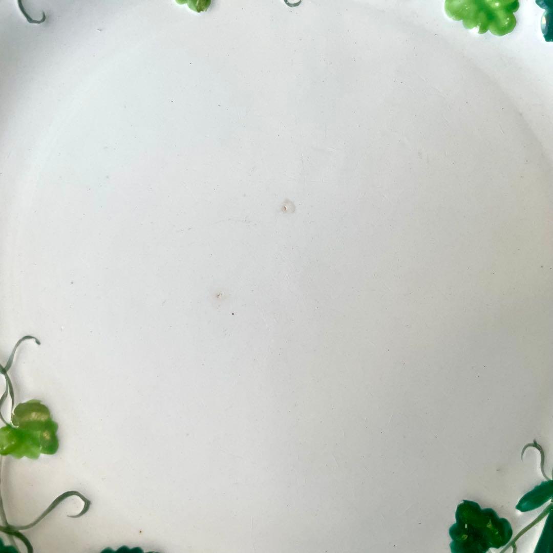 クレイユモントローFlora MuguetすずらんプレートBフランスアンティーク