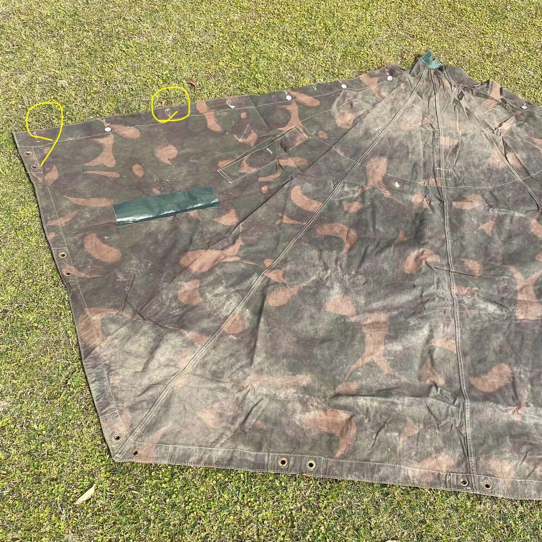 ハンガリー軍　軍幕　１枚②　迷彩　ハリケーンカモ　ミリタリー　野営　キャンプ