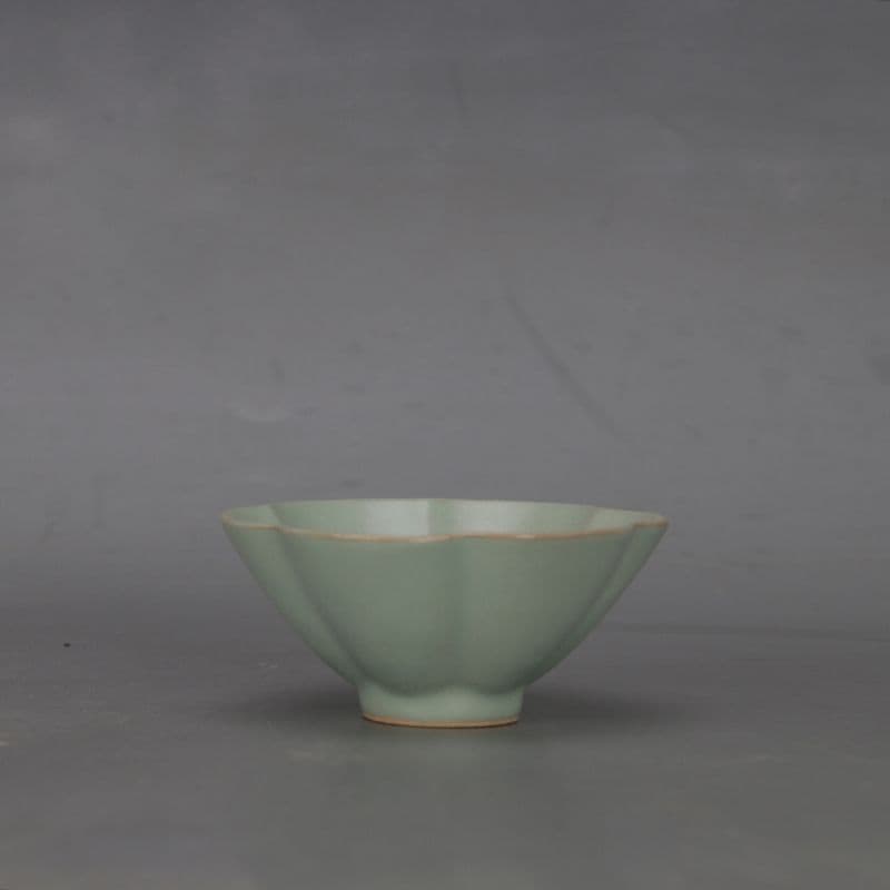 未使用品 宋汝窯青釉竜紋六方瓜稜瓢簞紋長柄執壺套組 工芸品 美術品 置物