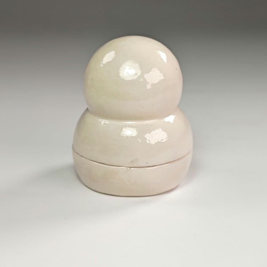 ウ305 香合『桂窯　伊東桂楽造』『雪だるま　香合　共箱』茶道具