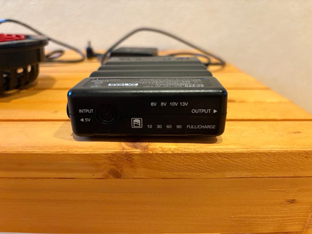 バートル13v 空調ファン　レッド