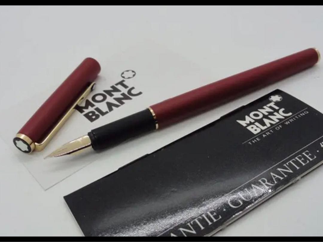 ※稀な未使用保管品！S-ラインNo2118レッドカラー＆ゴールド装飾★モンブラン