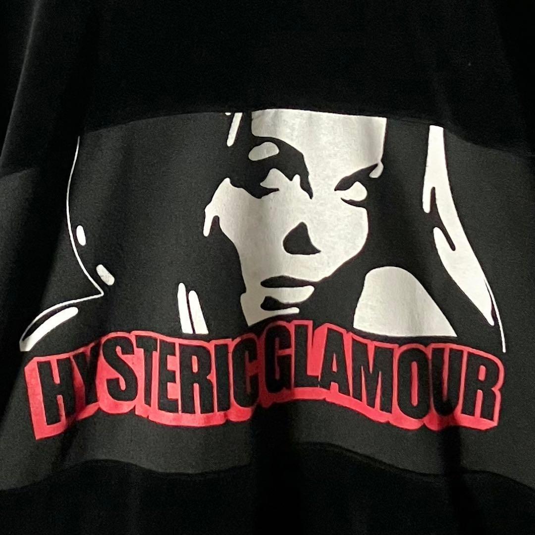 【美品】ヒステリックグラマー☆ベロア切替えトレーナー希少Lブラック