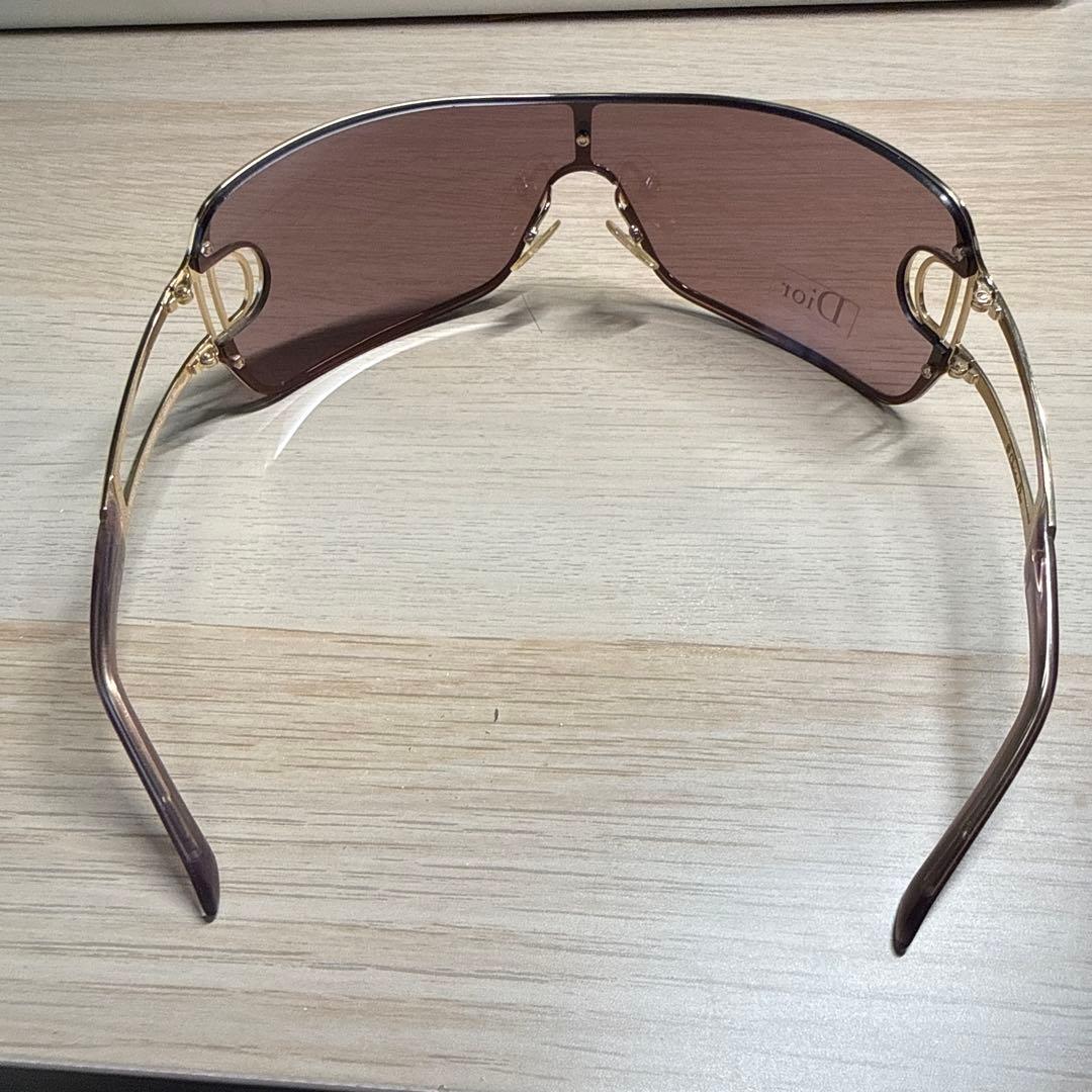 Dior ブラウンレンズ ゴールドフレーム サングラス