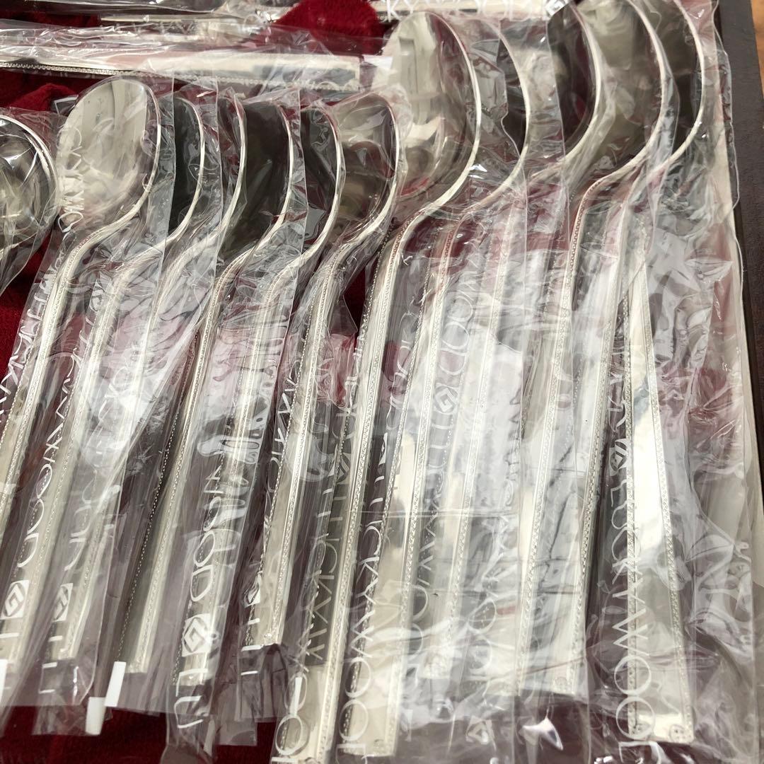 未使用　ラッキーウッド　カトラリー50本セット　ロマンス　18-12 18-10