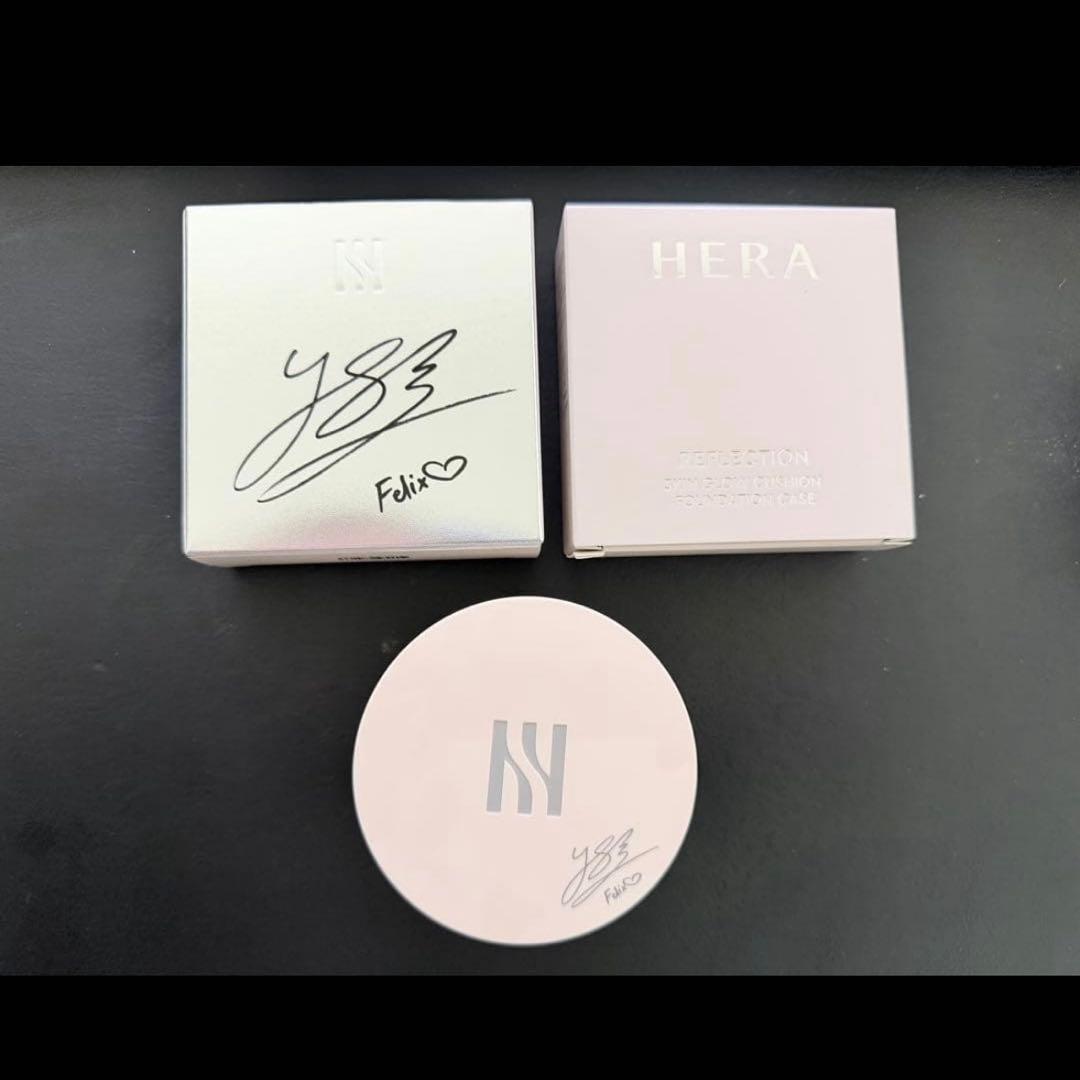 スキズ　フィリックス　コラボ　ファンデーション　サイン入り