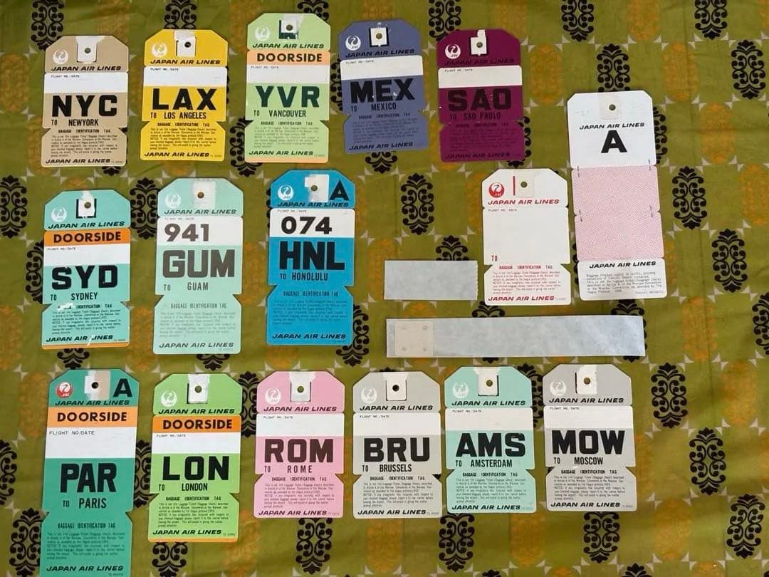 7日のみ限定価格早い者勝JALチェックドバゲージ用タグコレクション放出