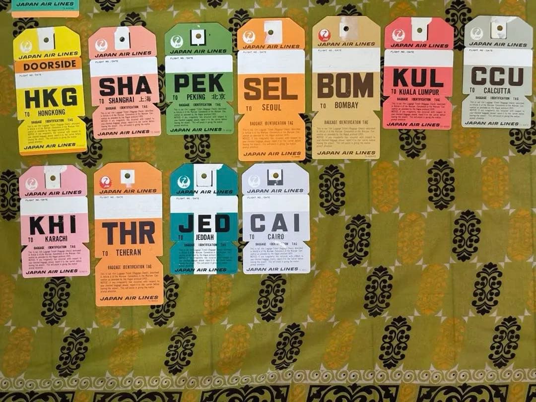 7日のみ限定価格早い者勝JALチェックドバゲージ用タグコレクション放出