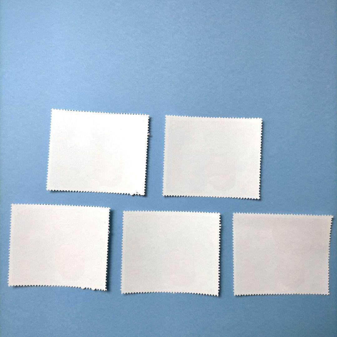 2834 外国切手 中国 1997年 香港還返 鄧小平像 高額面同柄5枚 未使用