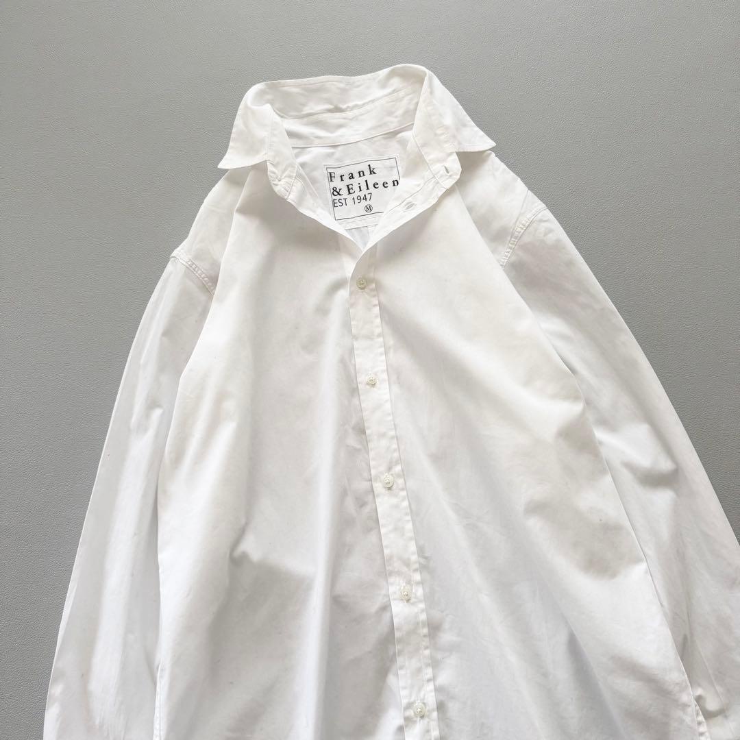 フランクアンドアイリーン Paul ホワイト Mサイズ　白シャツ　ゆったり