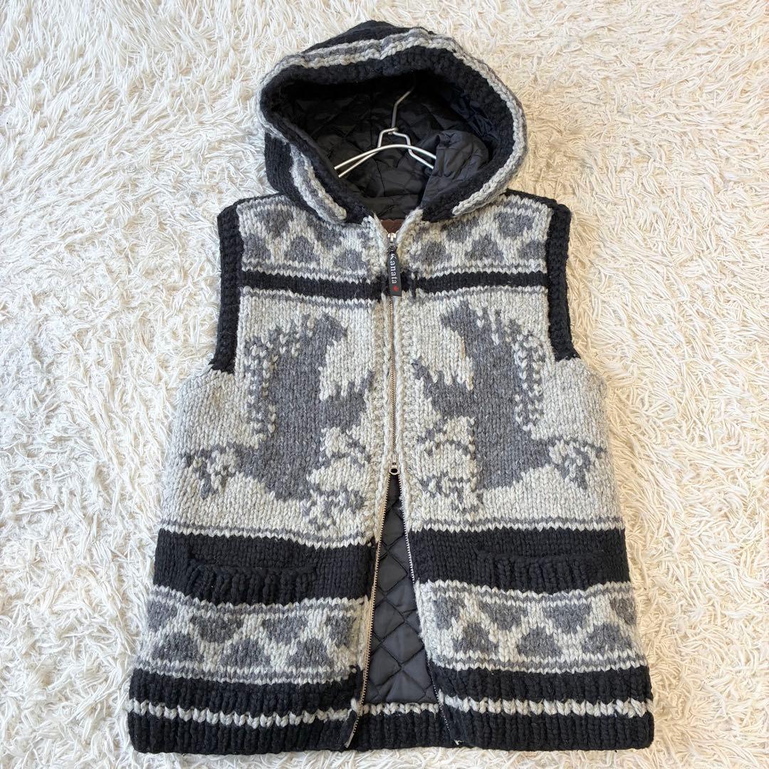 BACK BONE × Kanata フード付 カウチン 肉厚 ベスト