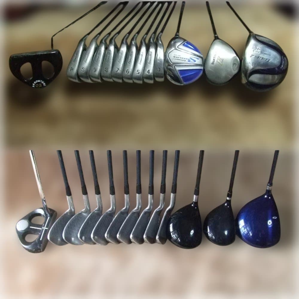 男性初心者用ゴルフセット　１Wデカヘッド　ゴルフバックAXEL付き全１３本