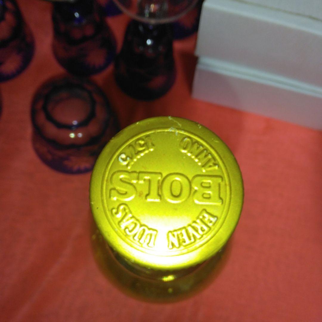 51年前のバルボア～金粉入～リキュール750ml～ナポレオン酒の空瓶～グラス7個