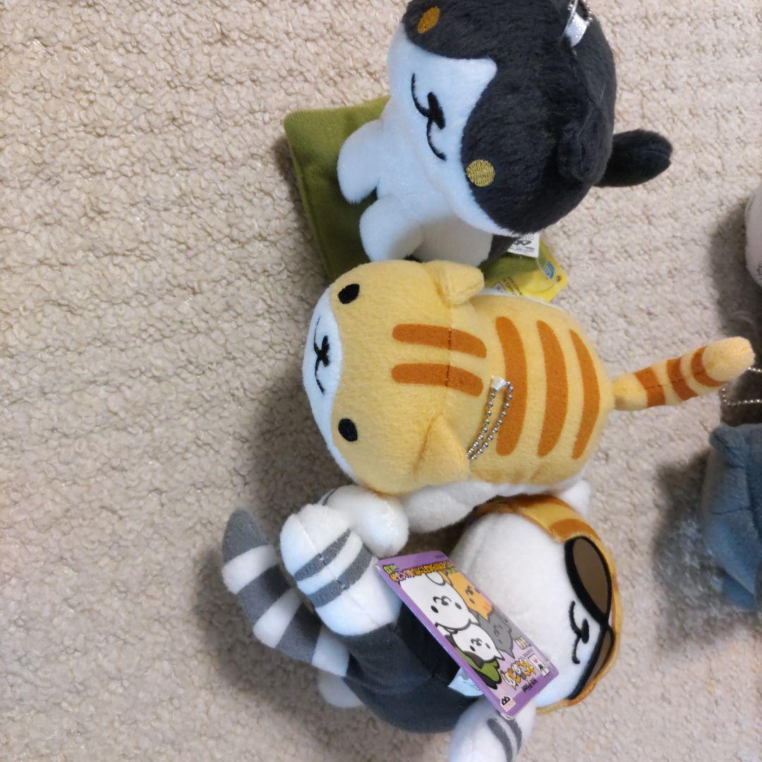 ねこあつめ　　カバンに付けられるぬいぐるみ他